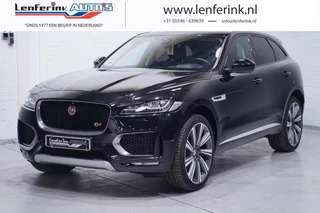 Jaguar F-PACE 3.0 S AWD 30d 22"-inch camera HUD panodak sportinterieur blackline meredian DAB memo lv stoel afneembare trekhaak pdc v+a led koplampen en achterlicht stuurverwarming voorruit verwarmbaar