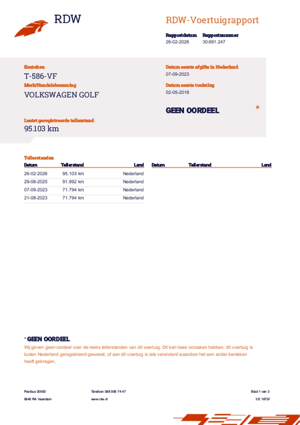 Hoofdafbeelding Volkswagen Golf