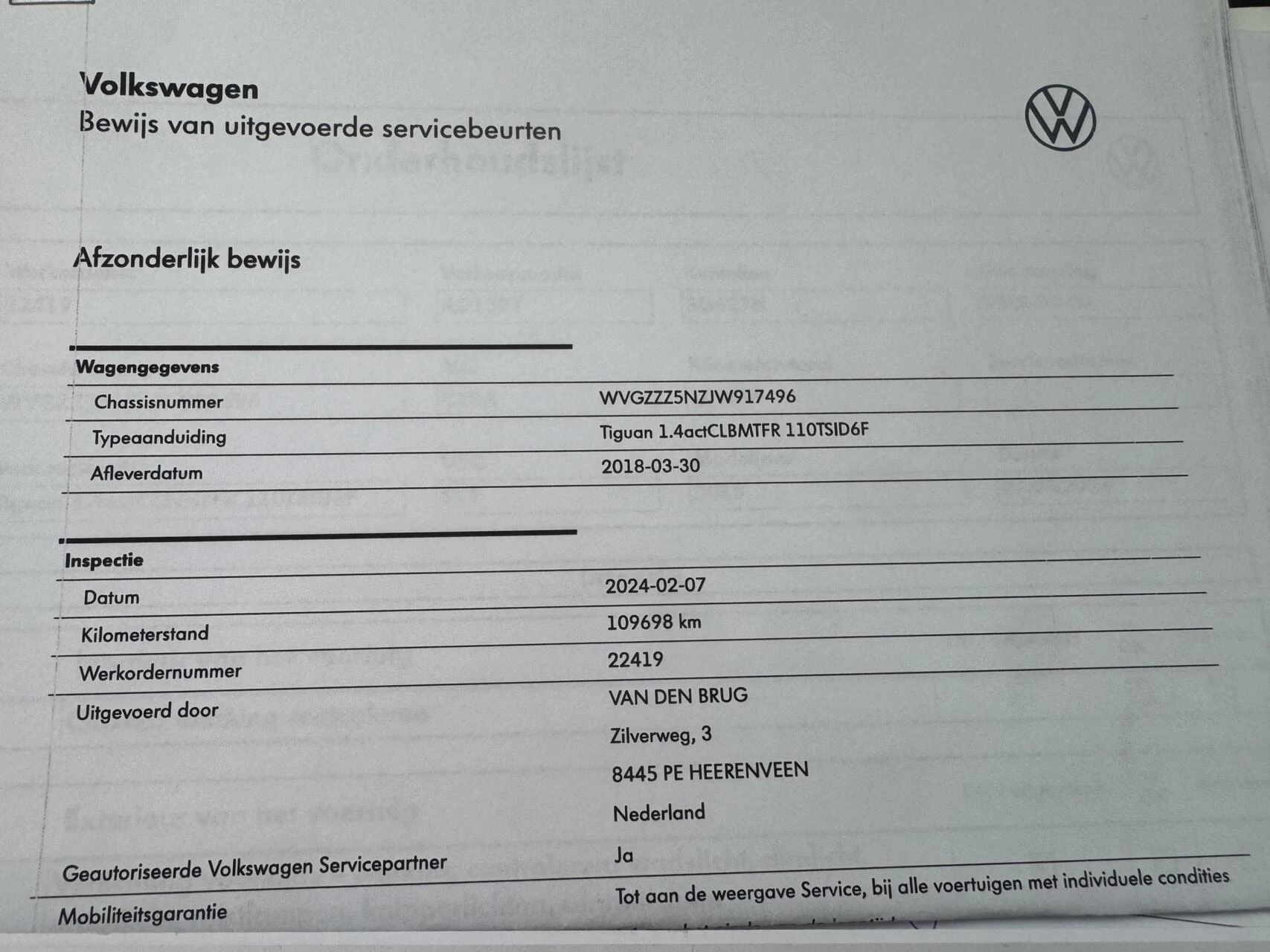 Hoofdafbeelding Volkswagen Tiguan