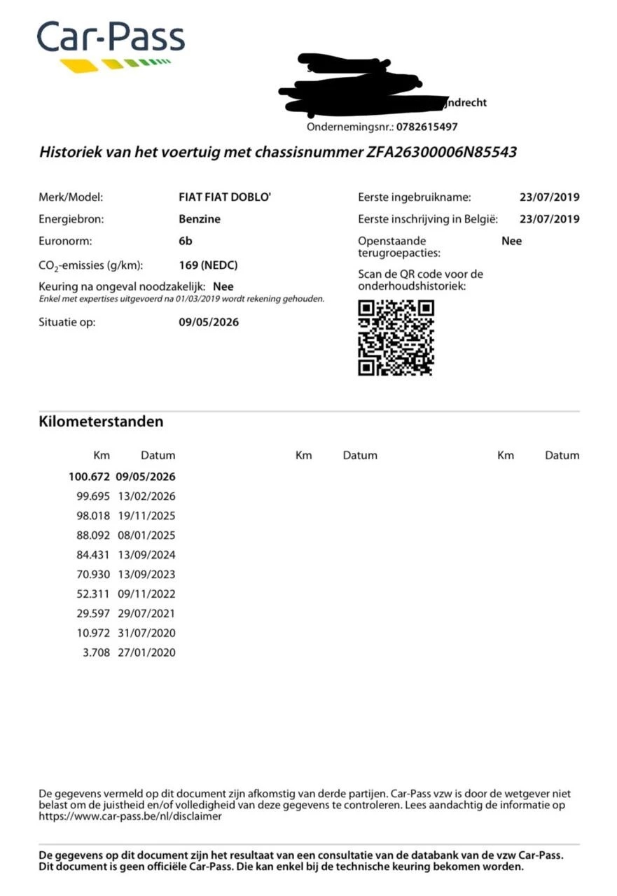 Hoofdafbeelding Fiat Doblò