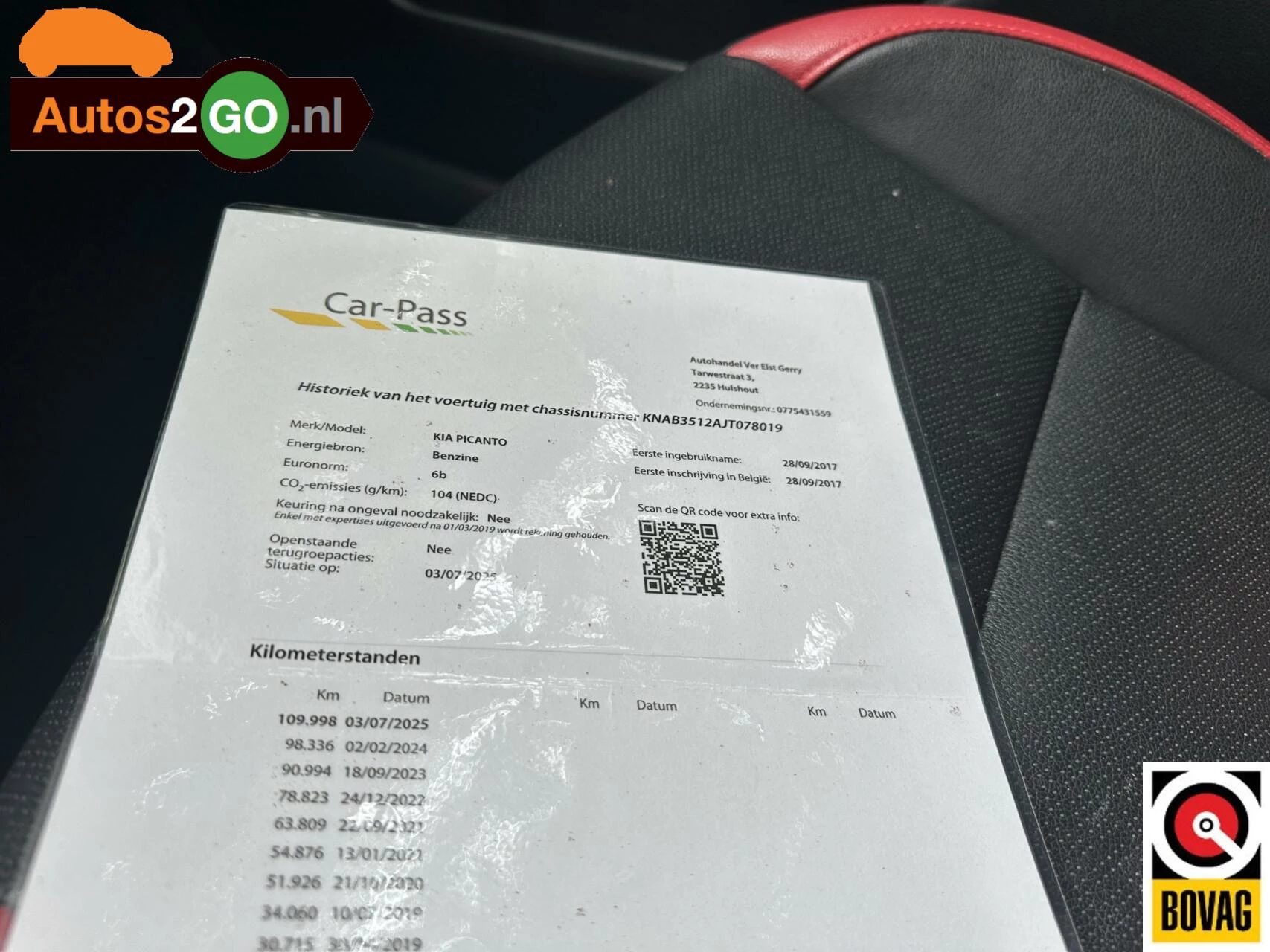 Hoofdafbeelding Kia Picanto