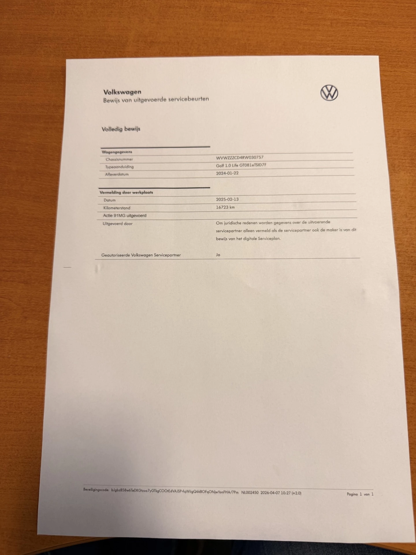 Hoofdafbeelding Volkswagen Golf