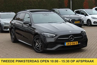 Mercedes-Benz C-Klasse Estate 300 e 4MATIC AMG Line / Panoramadak / 360Camera / Burmester / Sfeerverlichting / 18'' / CarPlay / Stoelverwarming / DAB / Cruise Control