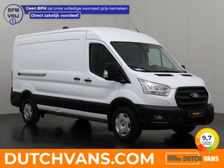 Ford Transit 130PK L3H2 | Fabrieksgarantie | Navigatie | Camera | Trekhaak | 3-Zits | Trekhaak |