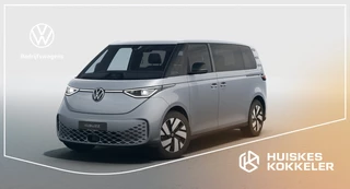 Hoofdafbeelding Volkswagen ID. Buzz Volkswagen ID. Buzz Pro Bulli Limited 286pk 86 kWh LWB |  7-zits | Trekhaak | Stuur- en stoelverwarming | Adaptieve Cruise Control | Elek. achterklep | Acheruitrijcamera |