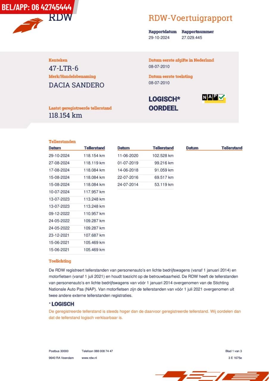 Hoofdafbeelding Dacia Sandero Stepway