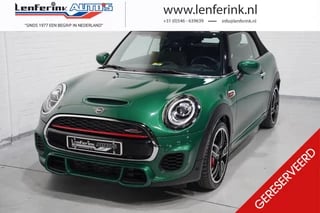 Hoofdafbeelding MINI Cooper Cabrio Mini Cabrio 2.0 John Cooper Works 231 pk JCW Pack Navi, HUD LED Koplampen, PDC V+A met Parkeerhulp, DAB+