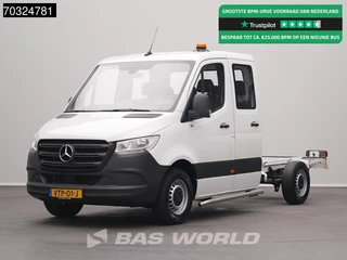 Mercedes Sprinter 311 CDI Dubbel Cabine Chassis Cabine Fahrgestell Airco Cruise MBUX CarPlay APK 02-2027 Euro6 Chassis DC Doka Trekhaak Cruise control