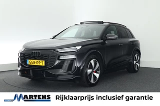 Hoofdafbeelding Audi Q6 e-tron Audi Q6 e-tron S edition 388pk 100 kWh 360Camera B&O Head-Up Panoramadak Keyless Virtual Cockpit Stoelverwarming Massage Navigatie