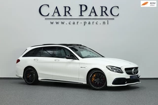 Mercedes-Benz C-klasse AMG 63 S 510+PK KERAMISCH/KUIPSTOELEN/SFEER/PANO/LEER+S.VERWARMING/19" LMV/360 CAM/ACC/ECC/12 MDN GARANTIE!
