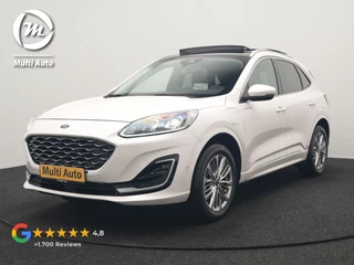 Ford Kuga 2.5 Vignale PHEV 225pk Dealer O.H. | Trekhaak Afn. | Panodak | Adaptive Cruise | Head Up | 360 Camera | Bang & Olufsen | Lederen Sportstoelen Memory & Verwarmd | Keyless | Achterbank Verwarmd | Blis | Stuur Verwarmd | Navigatie | DAB | Plug In Hybrid |