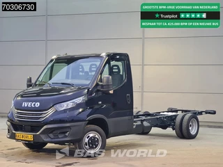 Iveco Daily 35C18 3.0L Automaat Luchtvering 410WB Chassis Cabine LED Navi Airco Cruise Euro6 Chassis Fahrgestell Airco Cruise control