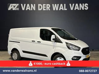 Ford Transit Custom 2.0 TDCI L1H1 Euro6 Airco | Camera | LED | Cruisecontrol | Parkeersensoren Bijrijdersbank, 2500kg trekvermogen