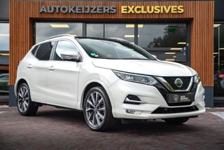 Hoofdafbeelding Nissan QASHQAI Nissan Qashqai 1.3 DIG-T Tekna Automaat Panoramadak 360camera Bose Adapt. cruise Leer Navigatie DAB+