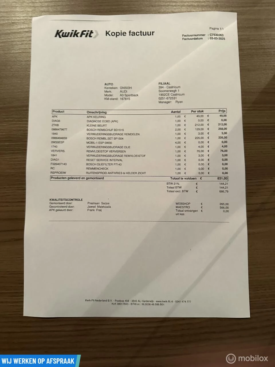 Hoofdafbeelding Audi A3