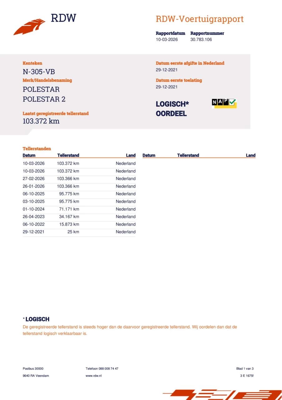 Hoofdafbeelding Polestar 2