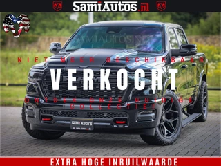 Dodge Ram 1500 Limited Night High Output 540HP 706Nm | Massage + Full Option | De Meest Luxe en Volle Pick-Up in zijn Klasse | Comfortabele Dubbele Cabine met Royale 5 Zitplaatsen | BPM vrij | Nu Leverbaar uit Voorraad | Voorraad Nr 2293 - 7688