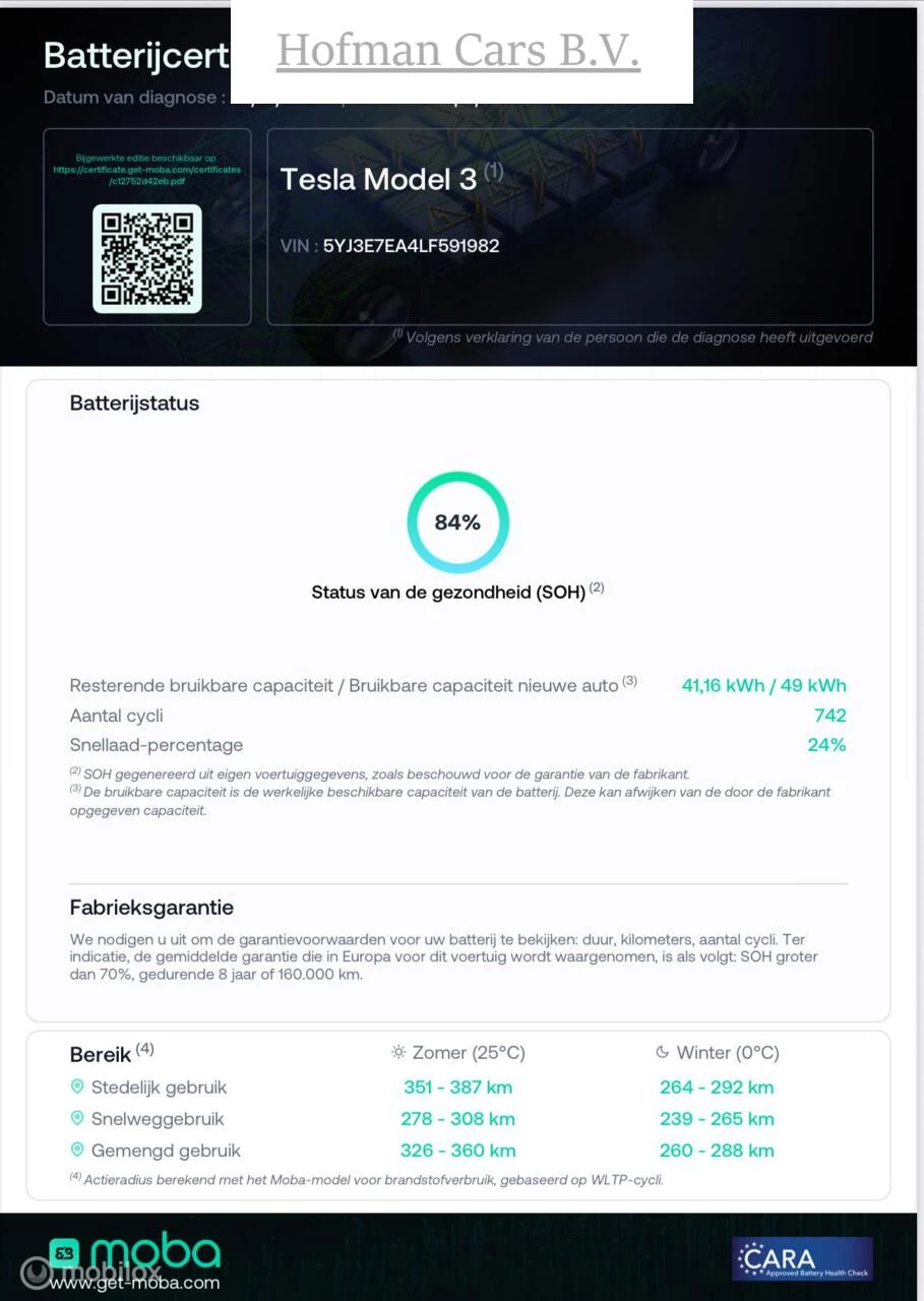 Hoofdafbeelding Tesla Model 3