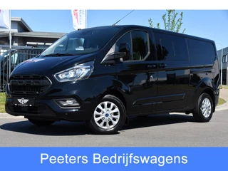 Ford Transit Custom 300 2.0 TDCI L2H1 Limited DC Camera, Cruise, 130PK, Automaat, Carplay, Stoeverwarming, 2 x Schuifdeur, Trekhaak, Uniek!