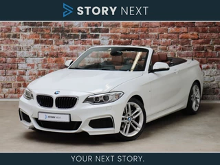 BMW 2 Serie Cabrio 218i High Executive M Sport Pakket Automaat / Trekhaak / Leder / Navigatie Professional / Parkeersensoren / Cruise Control / Stoelverwarming / Shadow Line / Climate Control / Sportstoelen / Xenon / Bluetooth / 18 inch
