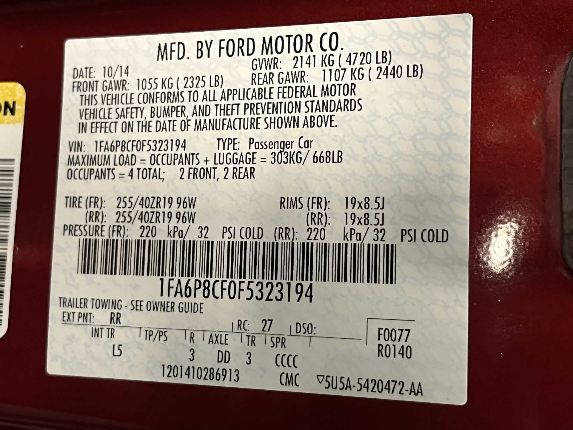 Hoofdafbeelding Ford Mustang