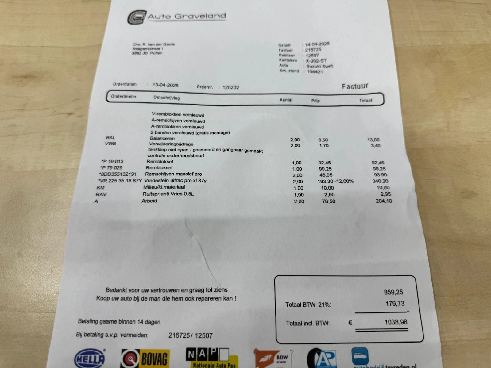 Hoofdafbeelding Suzuki Swift