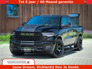 Dodge Ram 1500 Limited Night High Output 540HP 706Nm | Massage + Full Option | De Meest Luxe en Volle Pick-Up in zijn Klasse | Comfortabele Dubbele Cabine met Royale 5 Zitplaatsen | BPM vrij | Nu Leverbaar uit Voorraad | Voorraad Nr 2300 - 7689