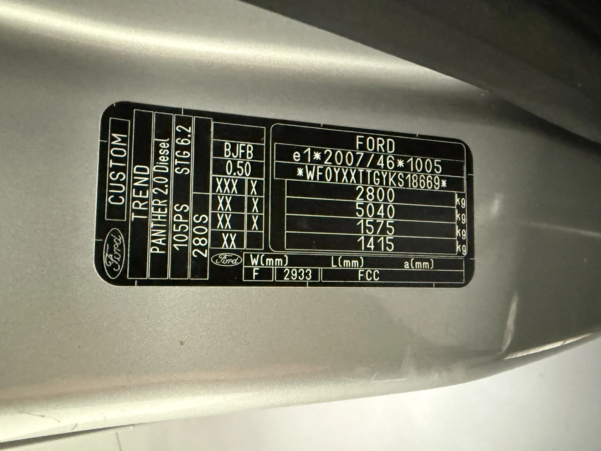 Hoofdafbeelding Ford Transit Custom