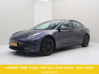 Tesla Model 3 Long-Range AWD 351pk 75 kWh FACELIFT 92% SoH [ WARMTEPOMP+AUTOPILOT+620KM WLTP+PREMIUM AUDIO ]