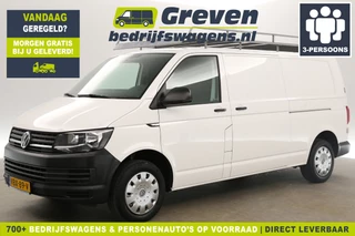 Volkswagen Transporter 2.0 TDI L2H1 140PK Airco Carplay 2xSchuifdeur Navigatie PDC 3 Persoons Imperiaal Trekhaak