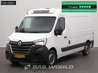 Renault Master 150PK Koelwagen L2H2 Thermo King V-200 MAX 230v Stekker LED Airco Cruise Parkeersensoren Euro6 Koel Koeler Kühl Kühler Kühlwagen Kühlkasten Airco Cruise control