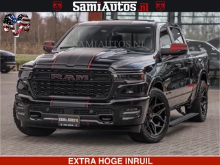 Dodge Ram Pick-Up Limited H.O 540HP 706Nm | Massage + Full Option | De Meest Luxe en Volle in zijn Klasse | Comfortabele Dubbele Cabine met Royale 5 Zitplaatsen | BPM vrij | Nu Leverbaar uit Voorraad | Voorraad Nr 2304 - 8540