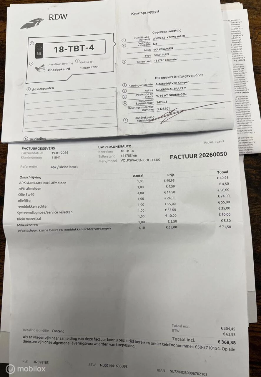 Hoofdafbeelding Volkswagen Golf Plus