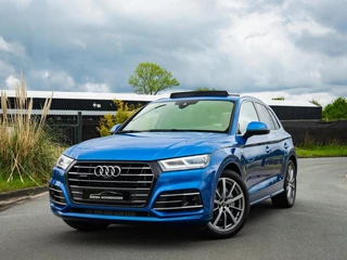 Audi Q5 55 TFSI e quattro Competition |Panoramadak|Luchtvering|B&O|Camera 360°|Gekoelde stoelen|Stuur verw.|Gekoelde en verwarmde bekerhouders|Memory|Head up|Keyless|Sfeerverlichting