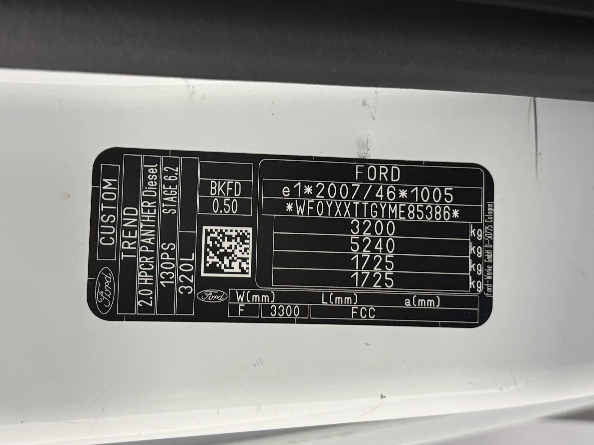 Hoofdafbeelding Ford Transit Custom