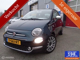 Fiat 500 1.2 Lounge/Airco/Ecc/PDC/Pano dak/Groot Navi/Carplay/Digi dash/Lm 16''/Cruise control