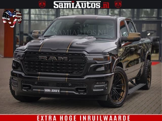 Dodge Ram 1500 Limited Night H.O 540HP 706Nm | Massage + Full Option | De Meest Luxe en Volle Pick-Up in zijn Klasse | Comfortabele Dubbele Cabine met Royale 5 Zitplaatsen | BPM vrij | Nu Leverbaar uit Voorraad | Voorraad Nr 2370 - 5411