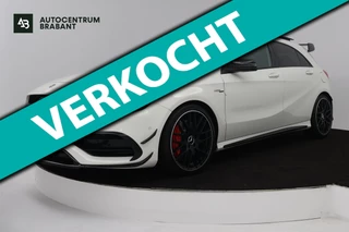 Mercedes-Benz A-klasse AMG 45 4MATIC (PANORAMADAK, AERO PAKKET, KUIPSTOELEN, STOELVERWARMING, CAMERA, DEALER ONDERHOUDEN)