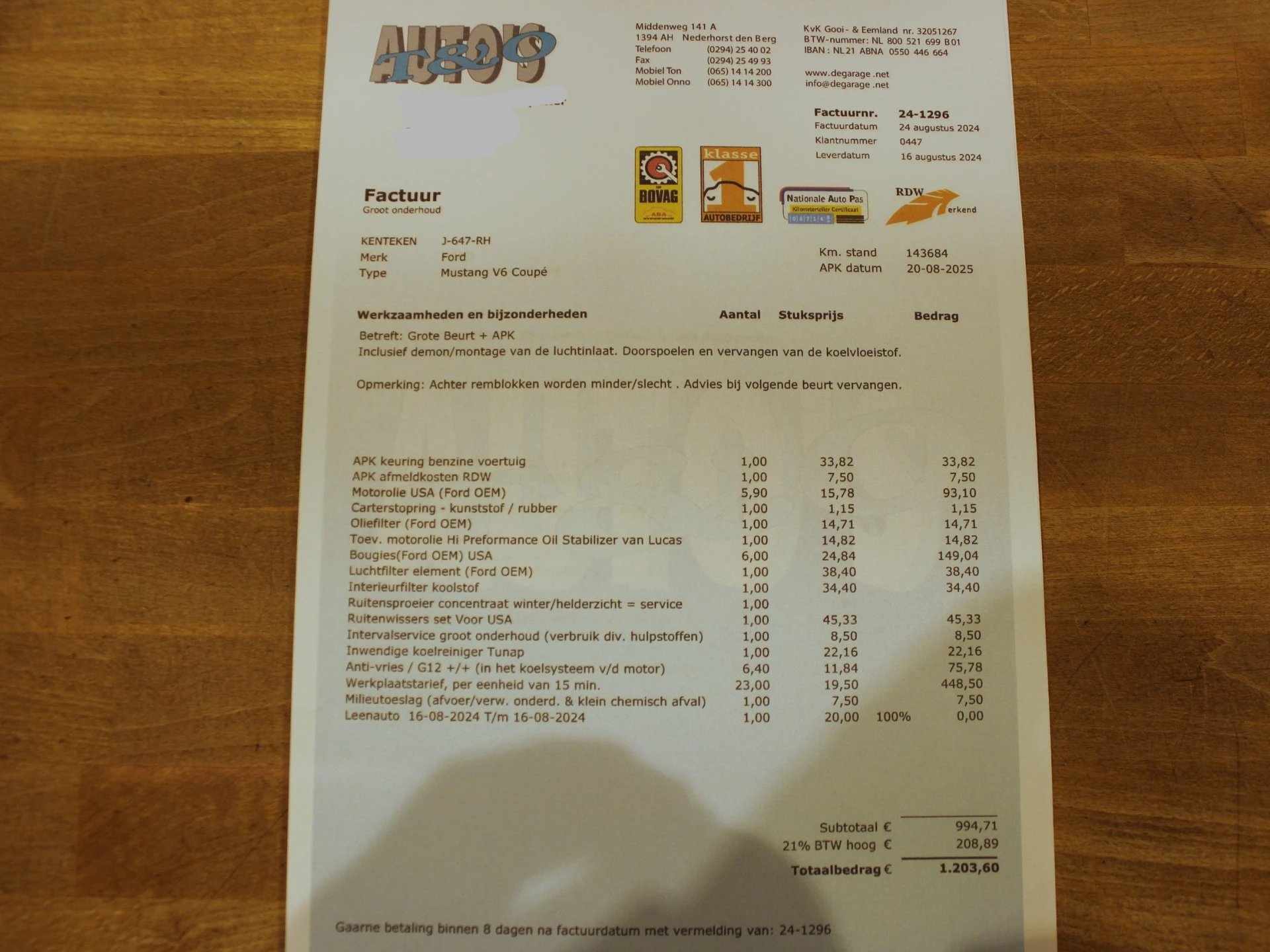 Hoofdafbeelding Ford Mustang