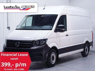 Volkswagen Crafter 2.0 TDI 140 pk L3H3 Airco, 270 Graden Deuren App Connect/Apple Carplay, Camera, Opstap achter, 3-Zits