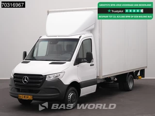 Mercedes Sprinter 515 CDI Laadklep Zijdeur Dubbellucht 150PK Bakwagen Airco Cruise MBUX CarPlay D'Hollandia Euro6 Meubelbak Koffer Airco Cruise control