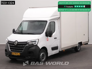 Renault Master 145PK Lowliner Bakwagen LED Navi Airco Cruise Camera Euro6 Meubelbak Koffer Verkoopwagen Pakketwagen Airco Cruise control
