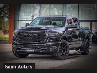 Dodge Ram Pick-Up NIGHT PREMIUM 2025 | BOM VOL + 14.4 INCH SCHERM BOM VOL | LUCHTVERING | HUD | HURRICAN 420PK 636 Nm TWIN TURBO | PRIJS MET LPG EN COVER EN GARANTIE | DUBBELE CABINE | PICK UP | 5 PERSOONS | DC | GRIJSKENTEKEN | VOORRAAD NR 2214 - 4963