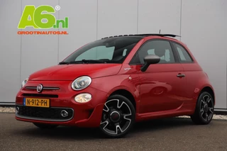 Fiat 500 1.0 Hybrid Sport Schuifdak Half Leder Carplay Android Navigatie Climate Cruise Control 16 inch LMV