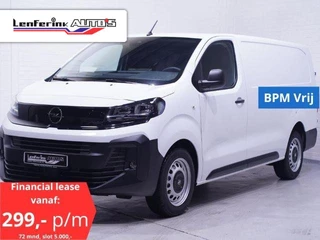 Opel Vivaro 120 pk L3H1 Navi, BPM Vrij, Laadruimte Pakket Airco, Cruise Control, Nwe Model, 3-Zits
