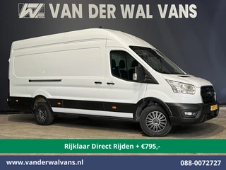 Ford Transit 2.0 TDCI 131pk L4H3 Jumbo Euro6 *Rijklaar Direct Rijden* Airco | Camera | Navigatie | Apple Carplay | Cruisecontrol Android Auto, Stoelverwarming, Verwarmde voorruit, Parkeersensoren, Bijrijdersbank
