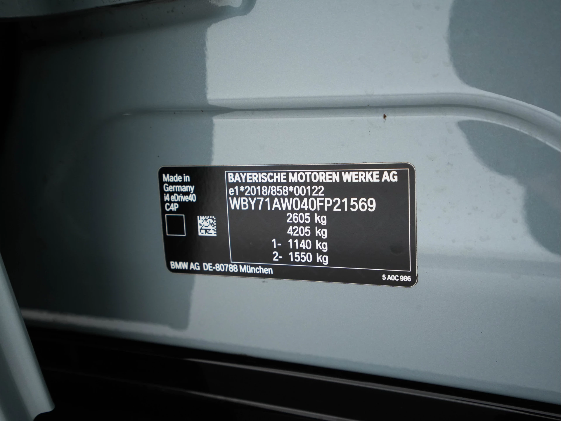Hoofdafbeelding BMW i4