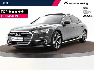 Audi A8 60 TFSIe 449pk Tiptronic Quattro Lang Pro Line · Luchtvering · Servosluiting · Panoramadak · Keyless · Elek. Stoelen · 360 Camera · 19'' Inch · Lederen bekleding · TOPDEAL