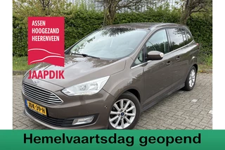 Ford Grand C-Max BJR 2017 1.0 126 PK Titanium STOEL-STUURVERWARMING | NAVI | CLIMA | CRUISE | PARKEERHULP | SCHUIFDEUREN