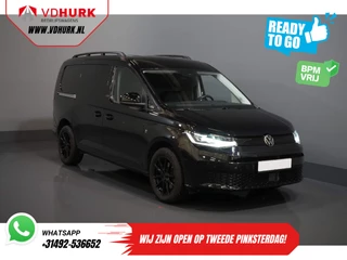 Volkswagen Caddy Cargo Maxi 2.0 TDI Black Edition 125 pk DSG Aut. BPM VRIJ! Ready2Go Leder/ Adapt. Cruise/ Virtual Cockpit/ Standkachel/ LED/ Stoelverw./ Navi